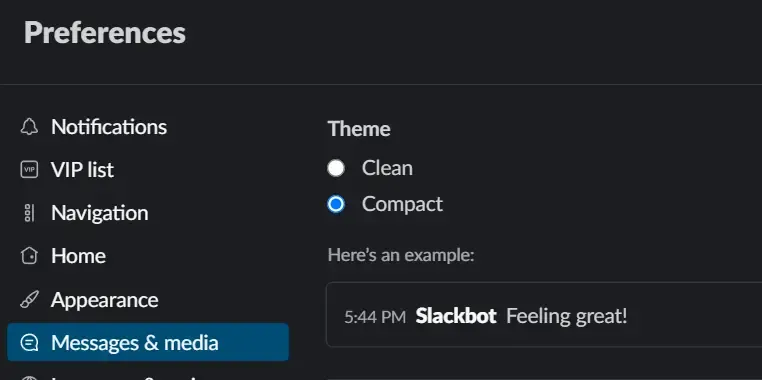 compact theme