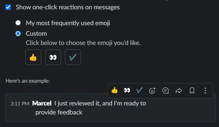 one click reaction